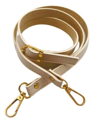 Angel Çanta Aksesuar 120x1.5 cm Tokalı Çanta Sapı Slim Model Renk Seçenekli Light Gold Metalli - 3