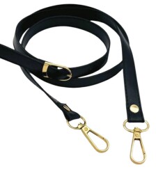 Angel Çanta Aksesuar 120x1.5 cm Tokalı Çanta Sapı Slim Model Renk Seçenekli Light Gold Metalli - 2