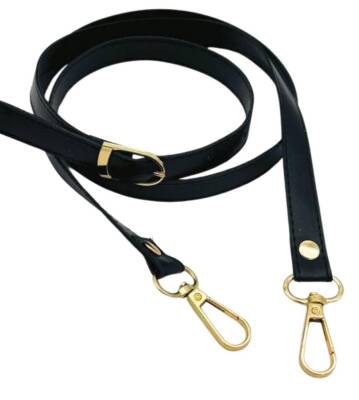 Angel Çanta Aksesuar 120x1.5 cm Tokalı Çanta Sapı Slim Model Renk Seçenekli Light Gold Metalli - 2