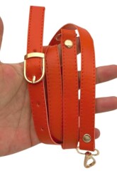 Angel Çanta Aksesuar 120x1.5 cm Tokalı Çanta Sapı Slim Model Renk Seçenekli Light Gold Metalli - 4