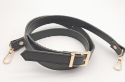 Angel Çanta Aksesuar 120X2 Cm Suni Deri Light Gold Tokalı Haki Renk Çanta Sapı - Angel Çanta Aksesuar