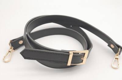 Angel Çanta Aksesuar 120X2 Cm Suni Deri Light Gold Tokalı Haki Renk Çanta Sapı - 1