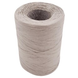 Angel Çanta Aksesuar 100 gr İthal Bambu Natural Soft Rafya Açık Gri Renk No:D82(Nas Rafya) - 2