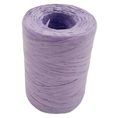 Angel Çanta Aksesuar 100 gr İthal Bambu Natural Soft Rafya Mor Renk No:D42 - 2
