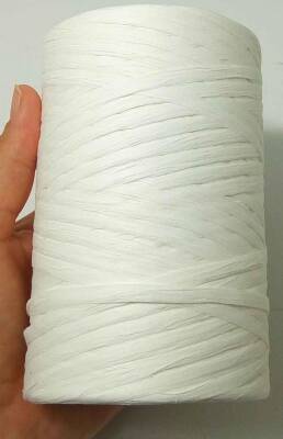 Angel Çanta Aksesuar Beyaz Renk Rafya İp - 1