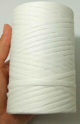 Angel Çanta Aksesuar Beyaz Renk Rafya İp (Eva Yarn) - Angel Çanta Aksesuar