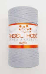 Angel Çanta Aksesuar Gri Renk Angel Rafya İp - Angel Çanta Aksesuar