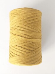 Angel Çanta Aksesuar Hardal Sarı Renk Angel Rafya İp No:8 (Eva Yarn) - Angel Çanta Aksesuar