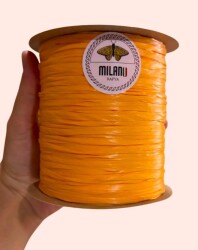 Angel Çanta Aksesuar Milano Rafya Amber Turuncusu Renk 100 gr (no:43) - Angel Çanta Aksesuar