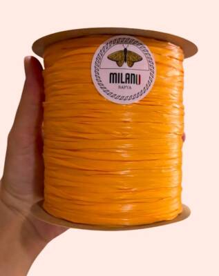 Angel Çanta Aksesuar Milano Rafya Amber Turuncusu Renk 100 gr (no:43) - 1