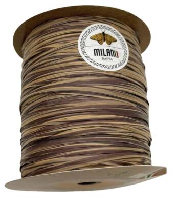 Angel Çanta Aksesuar Milano Rafya Ebruli Kahve Tonlu Renk 100 gr (D-13) - 1