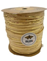 Angel Çanta Aksesuar Milano Rafya S02 Açık Hasır Golden Simli 100 gr - Angel Çanta Aksesuar