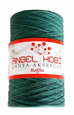 Angel Çanta Aksesuar Yeşil Renk Rafya İp - 1
