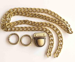 Angel Çanta Aksesuar Açık Antik Klasik Zincir Set - Angel Çanta Aksesuar