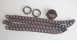 Angel Çanta Aksesuar Füme Renk Zincir Set - Angel Çanta Aksesuar