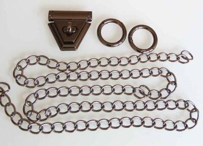 Angel Çanta Aksesuar Füme Renk Zincir Set - 1