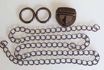 Angel Çanta Aksesuar Füme Renk Zincir Set - 1