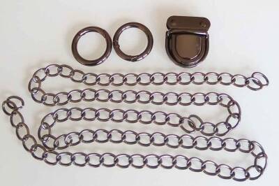 Angel Çanta Aksesuar Füme Renk Zincir Set - 1