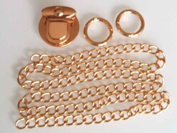 Angel Çanta Aksesuar Light Gold Renk Zincir Set - Angel Çanta Aksesuar