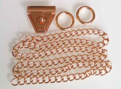 Angel Çanta Aksesuar Light Gold Renk Zincir Set - Angel Çanta Aksesuar