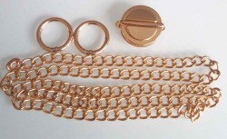 Angel Çanta Aksesuar Light Gold Renk Zincir Set - Angel Çanta Aksesuar
