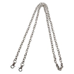 Angel Çanta Aksesuar 100 cm Gümüş Renk Kancalı Çanta Zinciri No:2 - Angel Çanta Aksesuar