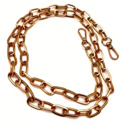 Angel Çanta Aksesuar 100 cm Oval Halkalı Light Gold Renk Çanta Zinciri - Angel Çanta Aksesuar