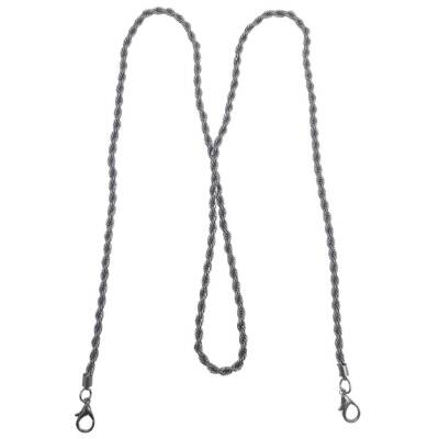 Angel Çanta Aksesuar 120 cm Burgulu Füme Renk Kancalı Çanta Zinciri - 5