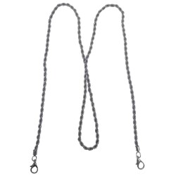 Angel Çanta Aksesuar 120 cm Burgulu Füme Renk Kancalı Çanta Zinciri - 5