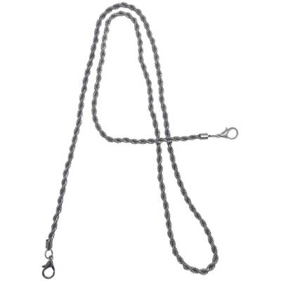 Angel Çanta Aksesuar 120 cm Burgulu Füme Renk Kancalı Çanta Zinciri - 1