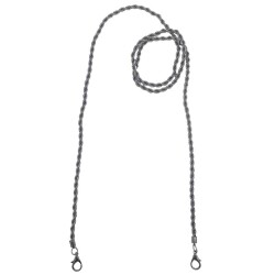 Angel Çanta Aksesuar 120 cm Burgulu Füme Renk Kancalı Çanta Zinciri - 4