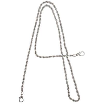 Angel Çanta Aksesuar 120 cm Burgulu Gümüş Renk Kancalı Çanta Zinciri - 1