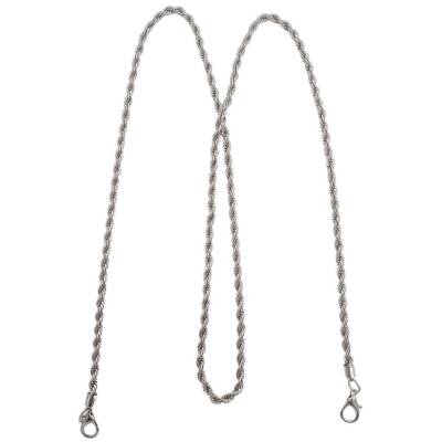 Angel Çanta Aksesuar 120 cm Burgulu Gümüş Renk Kancalı Çanta Zinciri - 5