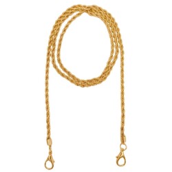 Angel Çanta Aksesuar 120 cm Burgulu Light Gold Renk Kancalı Çanta Zinciri - 2