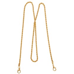 Angel Çanta Aksesuar 120 cm Burgulu Light Gold Renk Kancalı Çanta Zinciri - 5