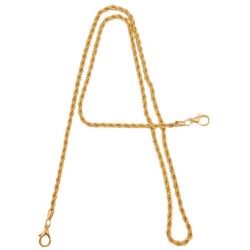 Angel Çanta Aksesuar 120 cm Burgulu Light Gold Renk Kancalı Çanta Zinciri - Angel Çanta Aksesuar