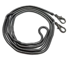 Angel Çanta Aksesuar 125 cm Füme Renk Solucan Model Kancalı Çanta Zinciri - Angel Çanta Aksesuar