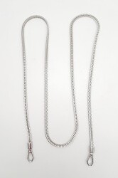 Angel Çanta Aksesuar 125 cm Gümüş Renk Kancalı Çanta Zinciri - 3