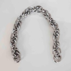 Angel Çanta Aksesuar 35 Cm Çift Halka Döngülü Zincir Gümüş Renk - Angel Çanta Aksesuar