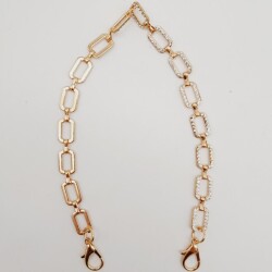Angel Çanta Aksesuar 35 cm Light Gold Renk Taşlı Kancalı Çanta Zinciri - 3