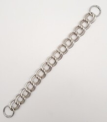 Angel Çanta Aksesuar 38 cm Çift Halkalı Gümüş Renk Zincir - 2