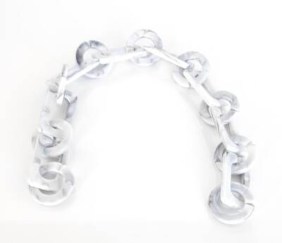 Angel Çanta Aksesuar 40 Cm Akrilik Zincir Gri Tonlu - 1