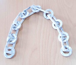 Angel Çanta Aksesuar 40 Cm Akrilik Zincir Gri Tonlu - 3