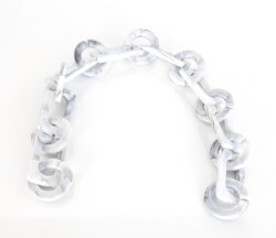 Angel Çanta Aksesuar 40 Cm Akrilik Zincir Gri Tonlu - Angel Çanta Aksesuar