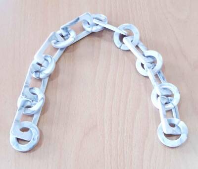 Angel Çanta Aksesuar 40 Cm Akrilik Zincir Gri Tonlu - 3