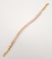 Angel Çanta Aksesuar 40 cm Derili Zincir Pudra Renk Light Gold Metalli - 2