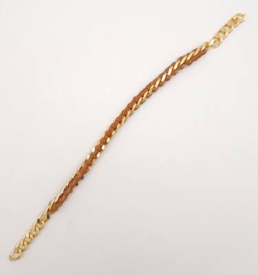 Angel Çanta Aksesuar 40 cm Derili Zincir Taba Renk Light Gold Metalli - 2