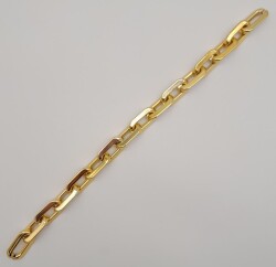 Angel Çanta Aksesuar 40 cm Metal Görünümlü Oval Light Gold Renk Akrilik Zincir - 3