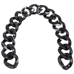 Angel Çanta Aksesuar 41 cm Akrilik Zincir Füme Siyah Renk - 2