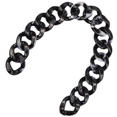 Angel Çanta Aksesuar 41 cm Akrilik Zincir Füme Siyah Renk - 3